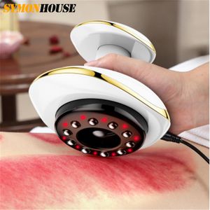 Leg Massagers Electric Vacuum Cupping Massager Foot Massage Body Anti Cellulite Massage Machine Back Gua Sha IR Heating Fat Slimming 230211