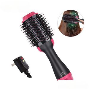 Hair Dryers 3 In 1 Dryer Brush One Step Air Curling Iron Blowing Straightener Comb Drop Delivery Products Care Styling Dhsn1