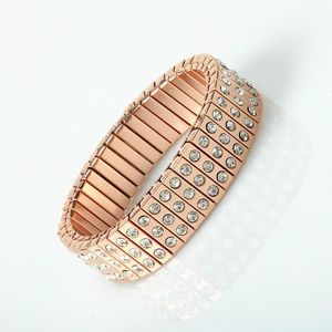 Bangle Fashion Bracelets For Women Stainless Steel Men Gold Jewelry Italian Elastic Charm Bracelet