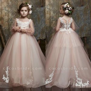 2023 Glitz Prenses Küçük Kızlar Pageant Elbiseleri Küçük Bebek Kamufla Çiçek Kız Elbiseleri Big Bow ile Düğün İçin BC15126 J0213