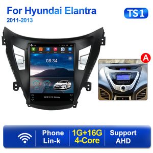 2 DIN Android 11 Player для автомобильного DVD-радио Tesla Car для Hyundai Elantra Avante I35 2011-2016 Multimedia GPS 2Din CarPlay Stereo BT