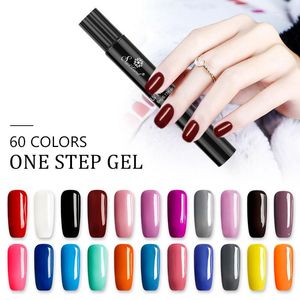 Nail Polish Gel Pen Saviland One Step Without Bottom Coating 60 Colors Flash Painting Oil 1