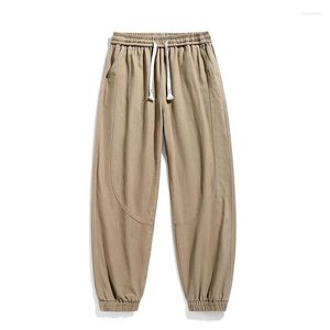 Men's Pants Elena Store Fashion Men's Plus Size Four Seasons Loose Washed Cotton Outdoor Comfortable Jogging