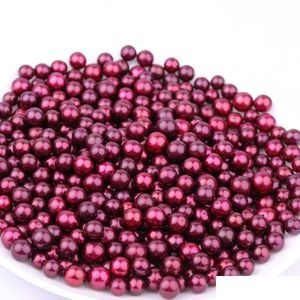 Perle Großhandel Mix Farben 7 511 Mm Runde Bury Edison Lose Perlen DIY Schmuck Zubehör Geschenk Für Frauen Party D Dhqds