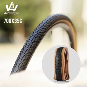 s Ultra Light Folding Highway Travel Outer 700 * 35C/40C off-Road Road Bike Gravel Yellow Edge Tire 0213