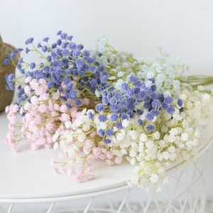 Dekorativa blommor Gypsophila Plastiska konstgjorda blommor Bröllopsdekoration Fake Plant Home Garden Arrangement Supplies