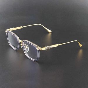 Designer Ch Sunglasses Frames Heart Fashion Men's New Pure Titanium Eyeglasses Trend Flat Lens Myopia Glasses Chromes Luxury Anti Blue Light Spectacles Cross 6itx