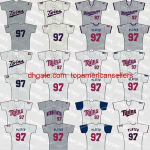 Custom Baseball Trikots 22 Miguel Sano Jersey Custom Retro Home Road Eddie Rosario Jorge Polanco C. J. Cron Max Kepler Jonathan