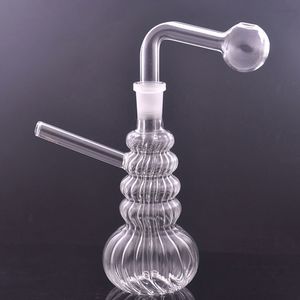 6 -calowy nowy projekt bufor oleju Bong 14 mm staw Ręczny RECYCLER ASHCATCHER BONG ŁATKOWY WSPÓŁPROTOŚĆ BONG DAB BONG Z PIECZYKIEM