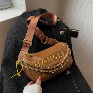 Designer handbag Store 70% Off High quality metal chain shoulder for women's autumn and winter rhombus messenger versatile small square bag