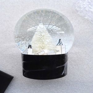 Cclassics Snow Globe With Christmas Tree Inside Car Decoration Crystal Ball Special Novelty Christmas Gift With Gift Box293T