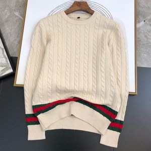 Designer tröja man tröjor för män varumärken cardigan stickad rund halskvinnor modebrev lång ärmkläder pullover