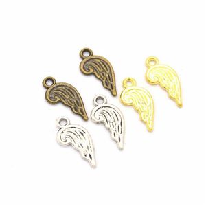 Charms 1000 PCs /lote Little Angel Wing Pingente 18x8 mm Bom para j￳ias de artesanato DIY Entrega 202 DH7RN