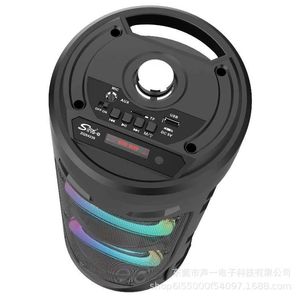 Portabla högtalare 30W LED PORTABLE Bluetooth Högtalare Trådlös ljudkolonn Hög Power Stereo Subwoofer Party med Microphone Home Karaoke