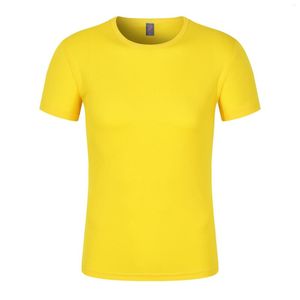 Herr t-skjortor andas tunn rund nacke t-shirt sport affärs grossist kort ärm tryckt logotyp