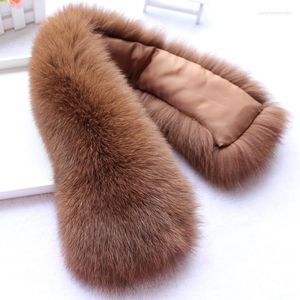 Scarves Fashion Autumn Winter Natural Fur Collar Scarf Neck Warmer Stole For Garment Women And Men Multicolor Beautiful