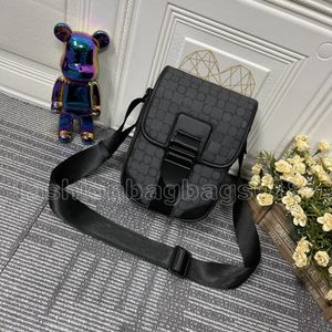 M46442 Archowe torby listonowe monogramy Macassar na płótnie skórzana klapa Messenger Bag Fashion Casual Druku