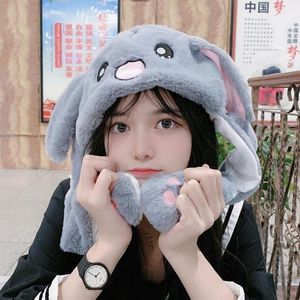 Christmas Decorations 21 Year Party Moving Ears Cute Hat Gift Student Ladies Couple Fashion Home Warm Winter Buck Toys