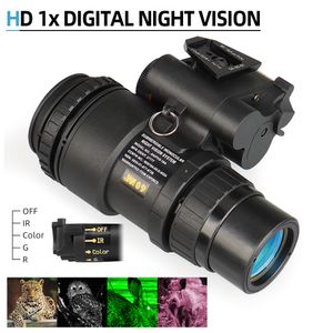 사냥 범위 야간 시력 범위 PVS-18 단안 NVG 장치 HD 1X 적외선 디지털 야간 고글 CL27-0032