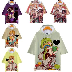 Herr t-shirts 2023 mode anime toalettbundna jibaku shounen hanako-kun cosplay kostymer nene yashiro t-shirt 3d tryck roliga tshirts