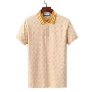 Polo da uomo Camicie di marca Abbigliamento in cotone a maniche corte Business Design Top T Shirt Abiti casual a righe traspiranti