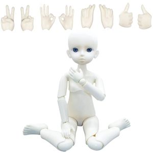 Dolls 30CM DOLL 16 Bjd Mechanical Joint Body Naked Practice Makeup Kids Girls Toy Gift Buy Get Free Gesture 230213