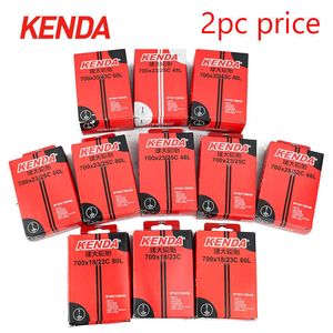 Pneus 2pc Kenda Tubo interno 700C 700*18-23C 700*23-25C 700*28-32C 700*35-43C para Presta FV/AV 48L 60L 80L Pneus de bicicleta de pneus de câmera 0213