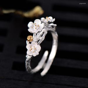 Bröllopsringar Creative Style Boho Flower for Women Men Justerbar Ring Fashion Charm Jewelry Wholesale 2023