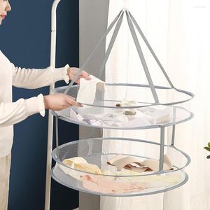 Storage Boxes Sweater Mesh Dryer Foldable Hanging Drying Rack Flat Clothes Net For Sweaters Non-Deformed Basket