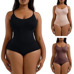 Women's Shapers Women Spaghetti Strap Body Shaper Seamless Slimming Bodysuit Top Shapewear BuLifter Tummy-Control Camisole Jumpsuit