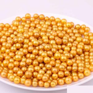Perle Großhandel Mix Farben 7 511 mm runde gelbe Edison lose Perlen DIY Schmuck Zubehör Geschenk für Frauen Party Dro Dhklo