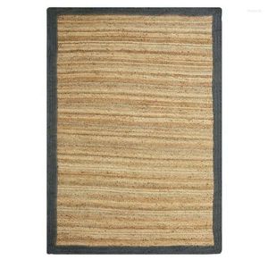 Carpets Rug Natural Jute Carpet Braided Style Runner Rugs Modern Rustic Look Area For Bedroom Living Room Decor