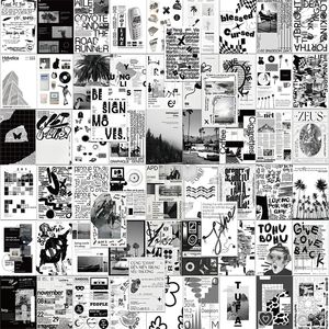 60Pcs adesivi poster collage arte in bianco e nero Vintage Matisse Illustrato astratto Graffiti Giocattolo per bambini Skateboard auto Moto Bicicletta Decalcomanie