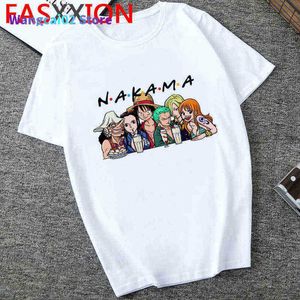 Men's T-Shirts One Piece T Shirt Men Harajuku Cartoon Hip Hop Japan Anime Tshirt 90s Funny Luffy Zoro Graphic Fashion Tees Ma 021323H