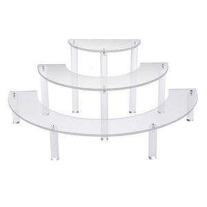 Jewelry Boxes Transparent Removable Acrylic Cake Display Stand for Party Round Cupcake Holder Bakeware Wedding Birthday Party Decoration 230211