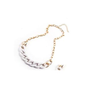 Цепочки для женщин ожерелье для женщин пластиковая цепная колье для колье моды