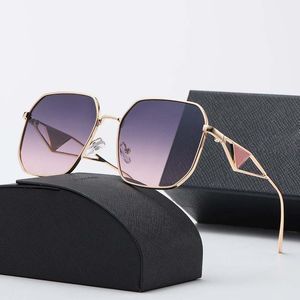 2023 New classic polarized sunglasses female designer luxury brand alloy metal polarized HD tempered glass lens retro glasses