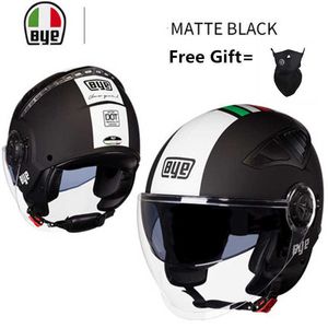 Caschi ciclismo Casco moto nero opaco 34 Open Face Summer Jet Scooter Half Face Casco moto Capacete Casco Caschi Vespa quattro stagioni J230213