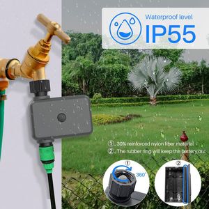 Vattenutrustning Sprinkler Timer Soil Sensor Programmerbar Slangkran Bluetooth App Remote Control Smart Garden Irrigation System