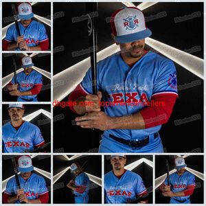 Niestandardowe koszulki baseballowe Round Rock Express Jersey 100% podwójnie szyte hafty V