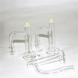 narghilè Flat Top Terp Slurper / Bordo smussato Auto Spinner Quarzo Banger con vetro Marmo Tappo a bolla Perle Sfera 20mm 25mm Chiodi per acqua Bong Dab Rigs