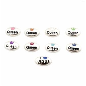 Charms som säljer 10st/Lot Queen Crown Floating Living Glass Memory Locket Smycken Drop Delivery 202 DHJ4X