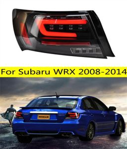 Subaru WRX için kuyruk lambası LED arka lamba montajı 20082014 LED sis dönüş sinyali freni ters ışıklar facelift5262920