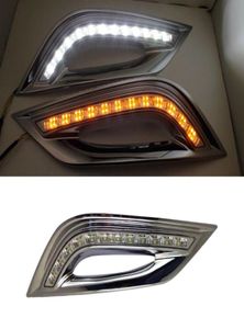 1 par dagsljus för Hyundai Sonata 8 8th Sonata 2010 2011 2012 2013 Bil LED DRL 12V DAYTIME RUNKLIGHTER MED FOG LAMP HOLE6995052