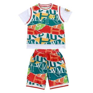 Y Abbigliamento sportivo Estate Bambini Tuta sportiva Moda Ragazzi Abbigliamento Completo Uniformi da basket per bambini Set di abbigliamento per bambini