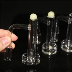 narghilè Accessori per fumatori Terp Vacuum Quartz Banger Nail 14mm 19mm Giunto trasparente per bong in vetro Dab Rigs