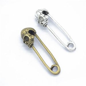 Charms 50 stücke 50x14mm Vintage Sicherheitsnadeln Anhänger Skuff Design Gut Für DIY Handwerk Schmuck Machen Antike Silber Bronze Drop Deli Dhiqv