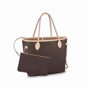 Klassiska Luxurys designers väskor med plånbok kvinnor axelväska stor kapacitet lady tote shopping handväskor300g