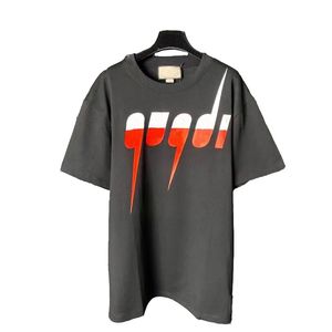 Letra de moda de camiseta masculina Casual Summer Manga curta Camiseta masculina Roupas femininas Tamanho asi￡tico S-xxxxxxl