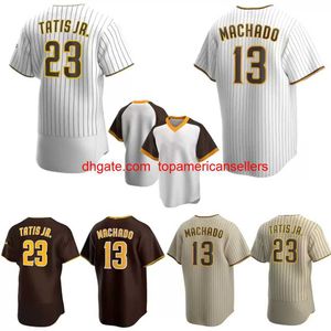 Anpassade baseballtröjor baseball 2021 Fernando Tatis Jr. Jerseys Manny Machado Tony Gwynn Wil Myers Eric Hosmer Yu Darvish Aust